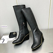Dior Black Leather High Boots - 4