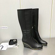 Dior Black Leather High Boots - 3