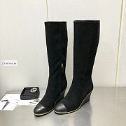 Dior Black Suede High Boots - 6