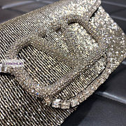 Valentino Locò Embroidered Small Silver Shoulder Bag 20x11x5cm - 4