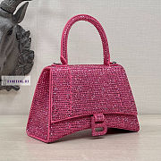 Balenciaga Hourglass S Rhinestone Pink Bag 23cm - 4