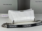 Balenciaga Downtown Small White Leather Shoulder Bag 29x10x18cm - 3
