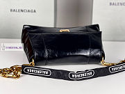 Balenciaga Downtown Small Black Leather Shoulder Bag 29x10x18cm - 6