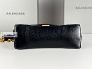 Balenciaga Downtown Small Black Leather Shoulder Bag 29x10x18cm - 5
