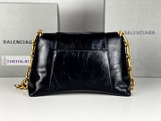 Balenciaga Downtown Small Black Leather Shoulder Bag 29x10x18cm - 4