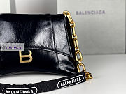 Balenciaga Downtown Small Black Leather Shoulder Bag 29x10x18cm - 3