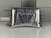 Balenciaga Downtown Small Silver Leather Shoulder Bag 29x10x18cm - 5