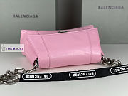 Balenciaga Downtown Small Pink Leather Shoulder Bag 29x10x18cm - 2