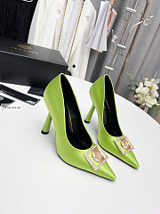 Versace Light Green Dress Pump - 4