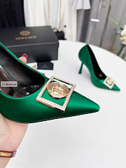 Versace Dark Green Dress Pump - 2