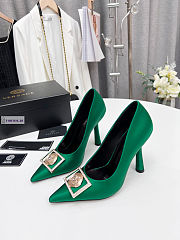 Versace Dark Green Dress Pump - 3