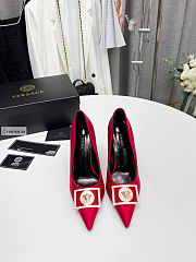Versace Red Dress Pump - 1