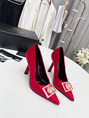 Versace Red Dress Pump - 3