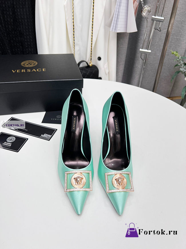 Versace Light Blue Dress Pump - 1