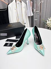Versace Light Blue Dress Pump - 5