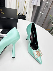 Versace Light Blue Dress Pump - 3