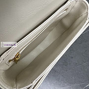 Celine Teen Besace Triomphe White Bag 18.5x6x15.5cm - 3