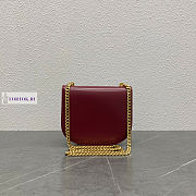 Celine Teen Besace Triomphe Red Bag 18.5x6x15.5cm - 5