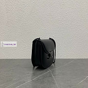 Celine Teen Besace Triomphe Black Bag Black Clasp 18.5x6x15.5cm - 3