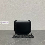 Celine Teen Besace Triomphe Black Bag Black Clasp 18.5x6x15.5cm - 2