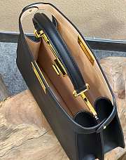 Fendi Peekaboo ISeeU Medium Black Leather Bag 33x12x25cm - 6