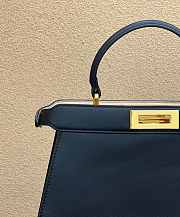 Fendi Peekaboo ISeeU Medium Black Leather Bag 33x12x25cm - 3