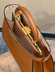 Fendi Peekaboo ISeeU Medium Brown Leather Bag 33x12x25cm - 6