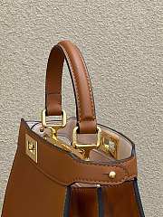 Fendi Peekaboo ISeeU Medium Brown Leather Bag 33x12x25cm - 5