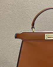 Fendi Peekaboo ISeeU Medium Brown Leather Bag 33x12x25cm - 4