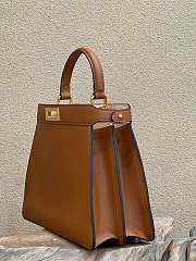 Fendi Peekaboo ISeeU Medium Brown Leather Bag 33x12x25cm - 3