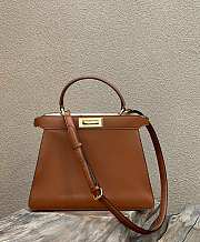 Fendi Peekaboo ISeeU Medium Brown Leather Bag 33x12x25cm - 2