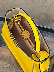 Fendi Peekaboo ISeeU Medium Yellow Leather Bag 33x12x25cm - 5