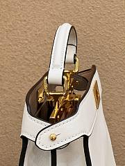 Fendi Peekaboo ISeeU Medium Wite Leather Bag 33x12x25cm - 3