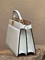 Fendi Peekaboo ISeeU Medium East-West White Tote Bag 33x25x12 - 2