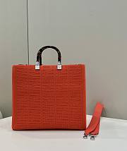 Fendi Sunshine Medium Orange Tote Bag 36x13.5x33cm - 5