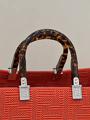 Fendi Sunshine Medium Orange Tote Bag 36x13.5x33cm - 2