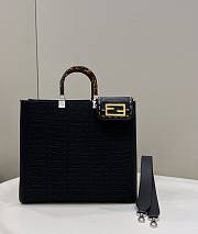 Fendi Sunshine Medium Black Tote Bag 36x13.5x33cm - 1