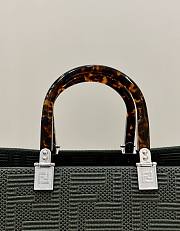 Fendi Sunshine Medium Dark Green Tote Bag 36x13.5x33cm - 2