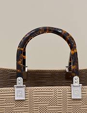 Fendi Sunshine Medium Brown Tote Bag 36x13.5x33cm - 3