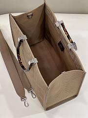 Fendi Sunshine Medium Brown Tote Bag 36x13.5x33cm - 2