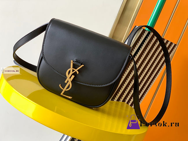 YSL Kaia Small Black Leather Bag 18x15.5x5.5cm - 1