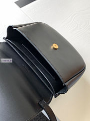 YSL Kaia Small Black Leather Bag 18x15.5x5.5cm - 5