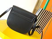 YSL Kaia Small Black Leather Bag 18x15.5x5.5cm - 3