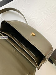 YSL Kaia Small Green Leather Bag 18x15.5x5.5cm - 6