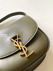 YSL Kaia Small Green Leather Bag 18x15.5x5.5cm - 4