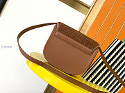 YSL Kaia Small Brown Leather Bag 18x15.5x5.5cm - 6