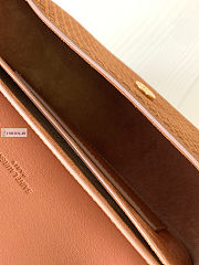 YSL Kaia Small Brown Leather Bag 18x15.5x5.5cm - 5