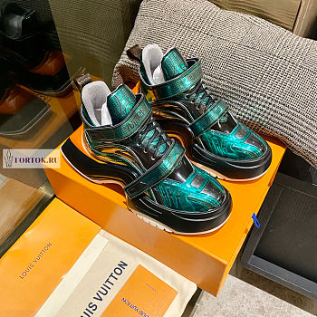 Louis Vuitton Archlight Shiny Green Sneakers