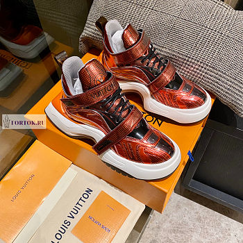 Louis Vuitton Archlight Shiny Orange Sneakers