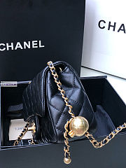 Chanel AS1786 Flap Bag Lambskin Black 17cm - 2